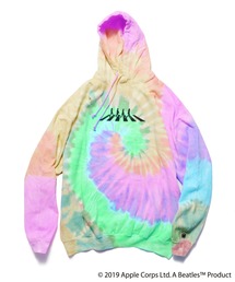 The Beatles/ビートルズ Abbey Road Silhouette Tie Dye Hoodie プルオーバーフーディータイダイ ワンポイント