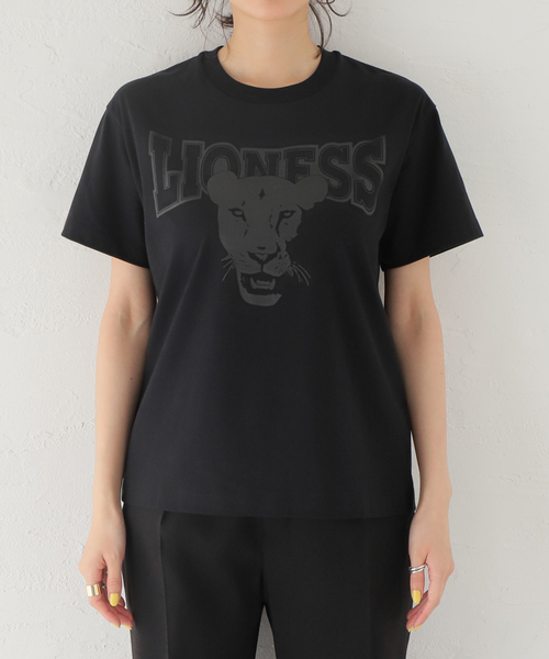 HARDY NOIR（アルディーノアール）の「LIONESSプリントTシャツ（Tシャツ/カットソー・レディース・ブラック・FREE）」の4枚目の写真