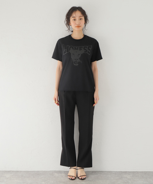 HARDY NOIR（アルディーノアール）の「LIONESSプリントTシャツ（Tシャツ/カットソー・レディース・ブラック・FREE）」の3枚目の写真