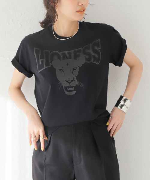 HARDY NOIR（アルディーノアール）の「LIONESSプリントTシャツ（Tシャツ/カットソー・レディース・ブラック・FREE）」の15枚目の写真
