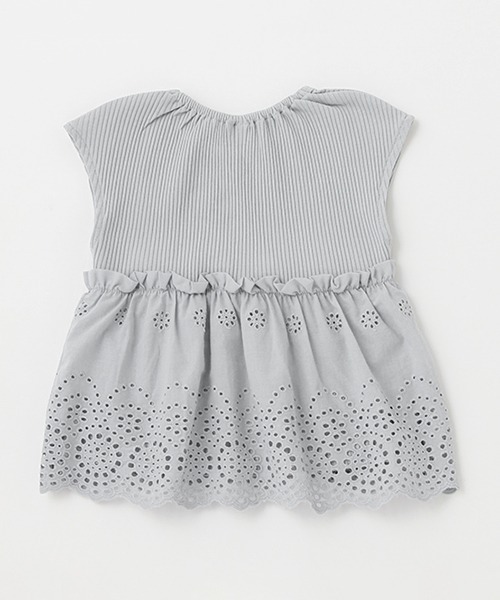 petit main(プティマイン)の「【リンク】レースカットチュニック(キッズ)(Tシャツ/カットソー・キッズ・ピンク/オフホワイト/ブルー・110cm/90cm/130cm/120cm/80cm/100cm)」の10枚目の写真