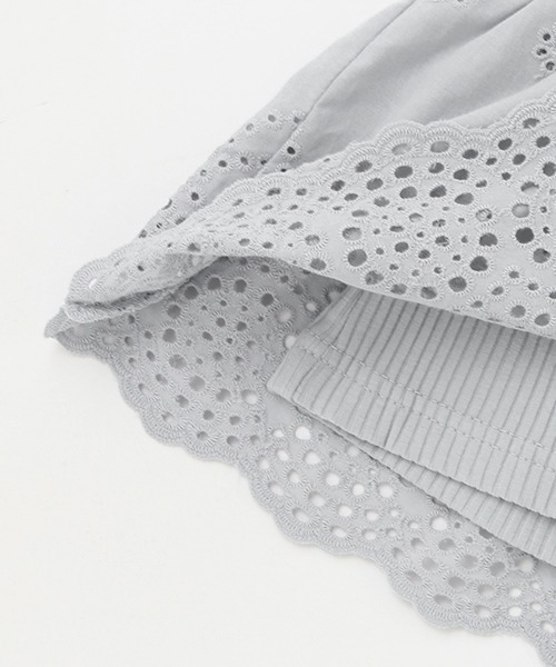 petit main(プティマイン)の「【リンク】レースカットチュニック(キッズ)(Tシャツ/カットソー・キッズ・ピンク/オフホワイト/ブルー・110cm/90cm/130cm/120cm/80cm/100cm)」の12枚目の写真