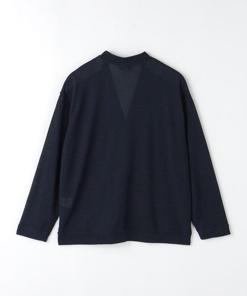 green label relaxing（グリーンレーベルリラクシング）の「ハイツイスト ドビー Vネック カーディガン（カーディガン/ボレロ・メンズ・ネイビー/ダークグレー/ターコイズブルー・S/L/M/XL）」の9枚目の写真