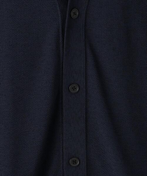 green label relaxing（グリーンレーベルリラクシング）の「ハイツイスト ドビー Vネック カーディガン（カーディガン/ボレロ・メンズ・ネイビー/ダークグレー/ターコイズブルー・S/L/M/XL）」の13枚目の写真