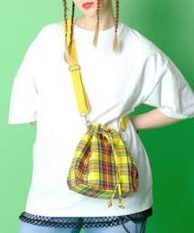 an meets zakka（アンミツザッカ）の「an meets zakka チェック柄バケットショルダーバッグ（ショルダーバッグ）」
