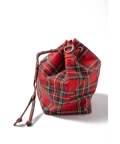 ankoROCK（アンコロック）の「an meets zakka チェック柄バケットショルダーバッグ（ショルダーバッグ・レディース・レッド/イエロー/ネイビー/ベージュ・ONE SIZE）」の11枚目の写真