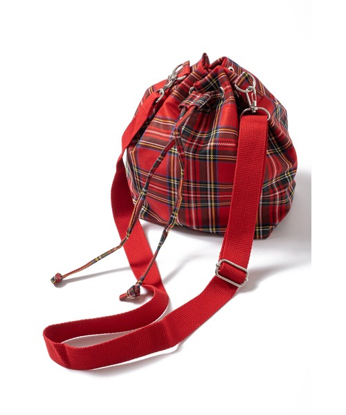 ankoROCK（アンコロック）の「an meets zakka チェック柄バケットショルダーバッグ（ショルダーバッグ・レディース・レッド/イエロー/ネイビー/ベージュ・ONE SIZE）」の8枚目の写真