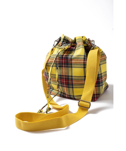 ankoROCK（アンコロック）の「an meets zakka チェック柄バケットショルダーバッグ（ショルダーバッグ・レディース・レッド/イエロー/ネイビー/ベージュ・ONE SIZE）」の18枚目の写真
