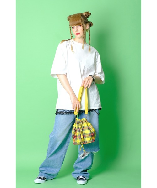 ankoROCK（アンコロック）の「an meets zakka チェック柄バケットショルダーバッグ（ショルダーバッグ・レディース・レッド/イエロー/ネイビー/ベージュ・ONE SIZE）」の17枚目の写真