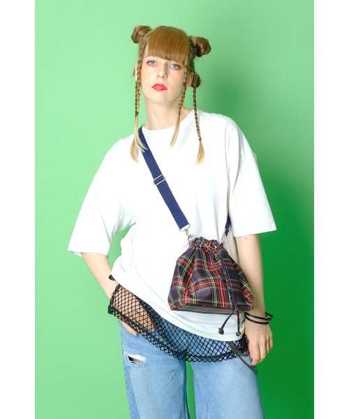 ankoROCK（アンコロック）の「an meets zakka チェック柄バケットショルダーバッグ（ショルダーバッグ・レディース・レッド/イエロー/ネイビー/ベージュ・ONE SIZE）」の21枚目の写真