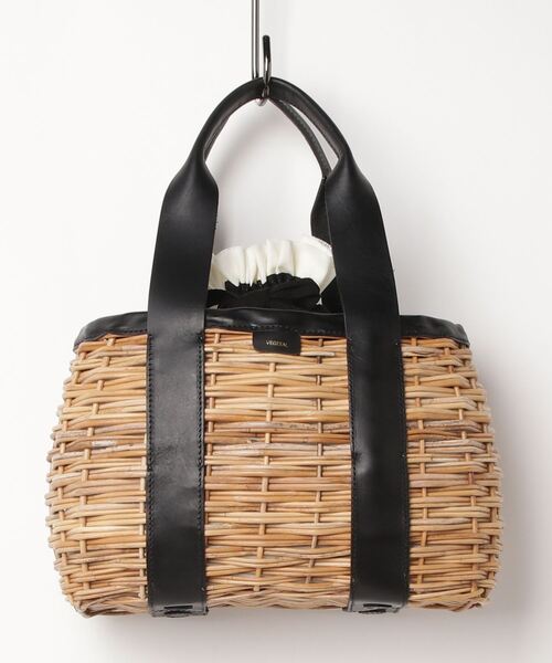 Flea Store（フリーストア）の「【Flea Store Vegetal】Jen（かごバッグ・レディース・ブラック/ブラック系1/ブラウン系1/ブラウン・FREE）」の2枚目の写真