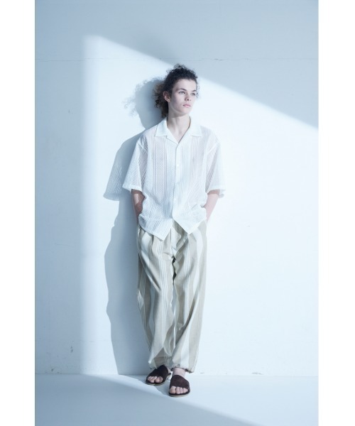 PLUS（プラス）の「【PLUS】STRIPE EASY PANTS/【PLUS】ストライプイージーパンツ（その他パンツ・メンズ・ブルー系その他3/ベージュ系その他・FREE）」の6枚目の写真
