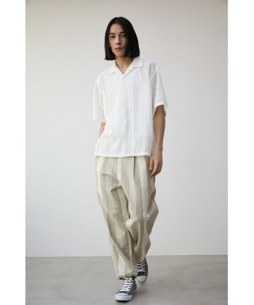 PLUS（プラス）の「【PLUS】STRIPE EASY PANTS/【PLUS】ストライプイージーパンツ（その他パンツ・メンズ・ブルー系その他3/ベージュ系その他・FREE）」の11枚目の写真
