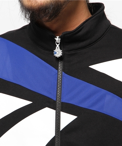 Reebok（リーボック）の「メンズ リーボック クラシック ベクター ジャージ ジャケット Reebok TYO VECTOR TRACK TOP（ジャージ・メンズ・ブラック/ブルー/ネイビー・X-LARGE/MEDIUM/LARGE）」の8枚目の写真