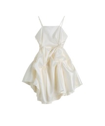 LA POMME petit | ランダムギャザーキャミワンピ　Elegant Sheer Camisole Dress(ワンピース)