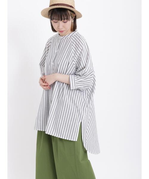 異素材セラビ柄チュニック　新品♦︎お値下げ 風が通り抜けるダブルガーゼプリントチュニック - ベルーナ【公式】