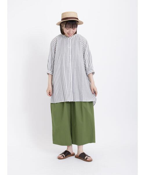 Samansa Mos2（サマンサ モスモス）の「柄アソートラグランスリーブチュニック（チュニック・レディース・ブラック/オフホワイト/ダークブラウン/ピンク/パープル・F）」の21枚目の写真