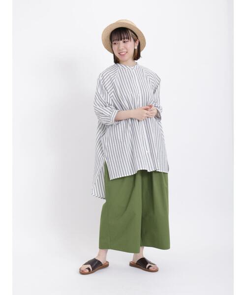 Samansa Mos2（サマンサ モスモス）の「柄アソートラグランスリーブチュニック（チュニック・レディース・ブラック/オフホワイト/ダークブラウン/ピンク/パープル・F）」の22枚目の写真