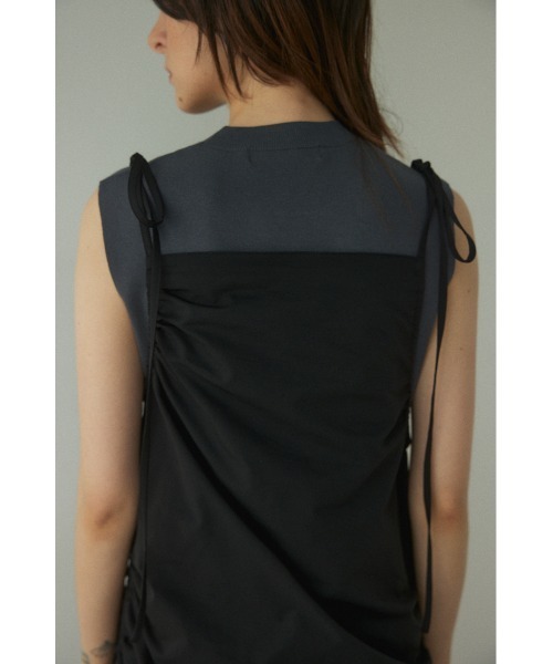BLACK BY MOUSSY サイドギャザードレス BLACK BY MOUSSY（ブラックバイマウジー）の「side gather dress