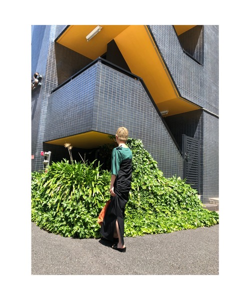 BLACK BY MOUSSY サイドギャザードレス BLACK BY MOUSSY（ブラックバイマウジー）の「side gather dress