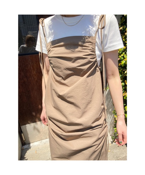 BLACK BY MOUSSY（ブラックバイマウジー）の「side gather dress