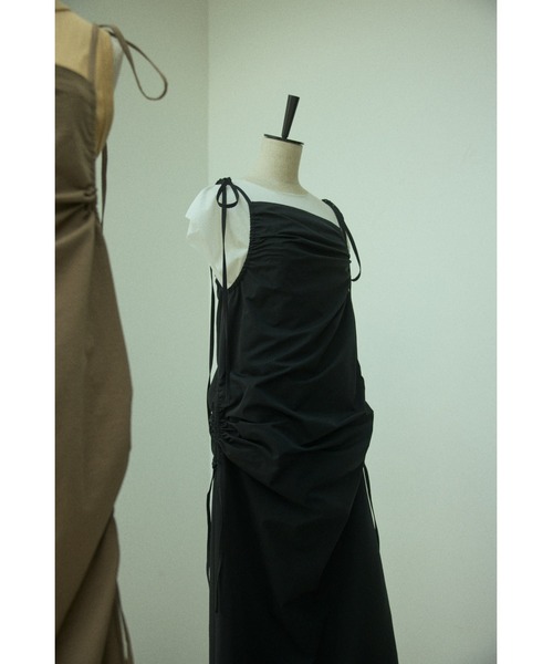 BLACK BY MOUSSY（ブラックバイマウジー）の「side gather dress