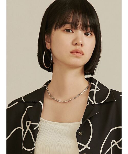 EMODA(エモダ)の「ミニマルチェーンネックレス(ネックレス・レディース・シルバー/ゴールド・FREE)」の7枚目の写真