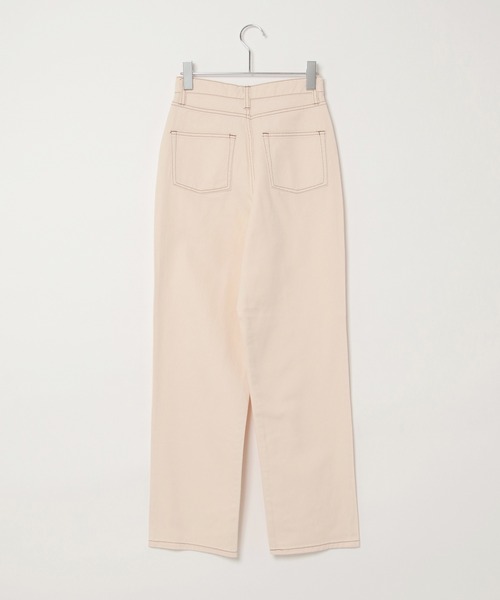 VENCEEXCHANGE（ヴァンスエクスチェンジ）の「VXハイライズルーズストレストレート（デニムパンツ・レディース・スカイブルー/ブルー系/グレー/ネイビー/オフホワイト/ブラック・M/L/S）」の21枚目の写真