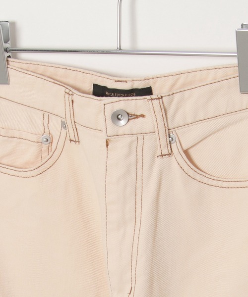 VENCEEXCHANGE（ヴァンスエクスチェンジ）の「VXハイライズルーズストレストレート（デニムパンツ・レディース・スカイブルー/ブルー系/グレー/ネイビー/オフホワイト/ブラック・M/L/S）」の9枚目の写真