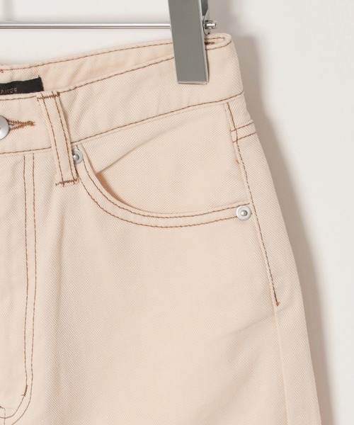 VENCEEXCHANGE（ヴァンスエクスチェンジ）の「VXハイライズルーズストレストレート（デニムパンツ・レディース・スカイブルー/ブルー系/グレー/ネイビー/オフホワイト/ブラック・M/L/S）」の11枚目の写真