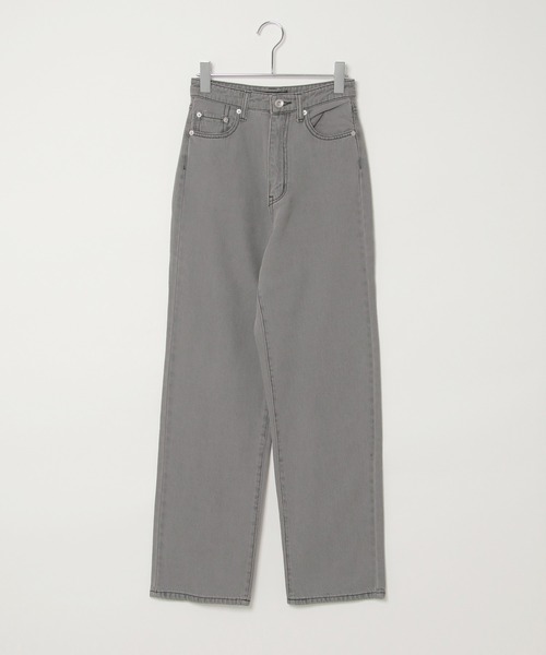 VENCEEXCHANGE（ヴァンスエクスチェンジ）の「VXハイライズルーズストレストレート（デニムパンツ・レディース・スカイブルー/ブルー系/グレー/ネイビー/オフホワイト/ブラック・M/L/S）」の17枚目の写真