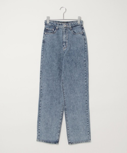 VENCEEXCHANGE（ヴァンスエクスチェンジ）の「VXハイライズルーズストレストレート（デニムパンツ・レディース・スカイブルー/ブルー系/グレー/ネイビー/オフホワイト/ブラック・M/L/S）」の19枚目の写真