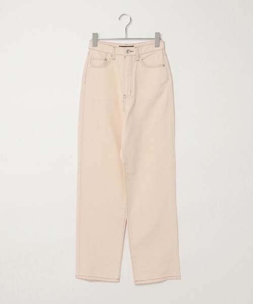 VENCEEXCHANGE（ヴァンスエクスチェンジ）の「VXハイライズルーズストレストレート（デニムパンツ・レディース・スカイブルー/ブルー系/グレー/ネイビー/オフホワイト/ブラック・M/L/S）」の20枚目の写真