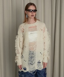 PRANK PROJECT | 【一部予約商品】スラッシュスリットニット / Slash Slit knit(ニット/セーター)