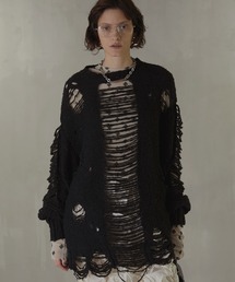 PRANK PROJECT | 【一部予約商品】スラッシュスリットニット / Slash Slit knit(ニット/セーター)