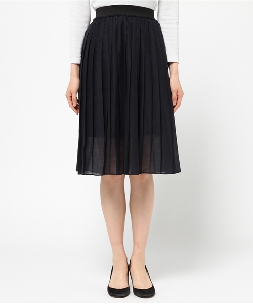 goocy（グースィー）の「シアープリーツミドルSK（スカート・レディース・ホワイト/カーキ/ネイビー・FREE）」の7枚目の写真