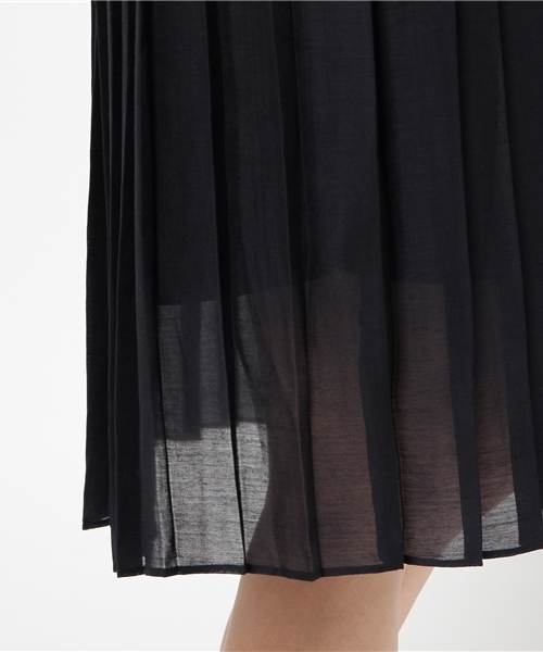 goocy（グースィー）の「シアープリーツミドルSK（スカート・レディース・ホワイト/カーキ/ネイビー・FREE）」の9枚目の写真