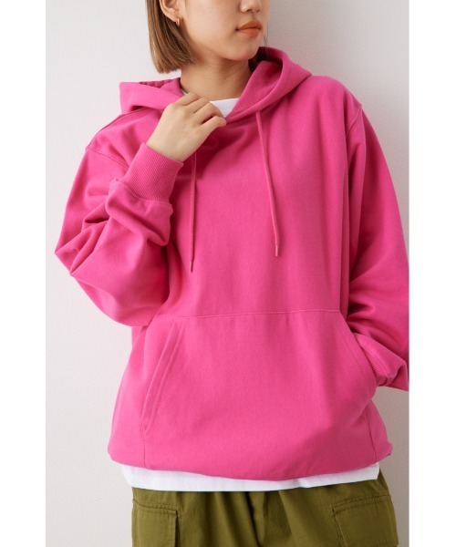 RODEO CROWNS WIDE BOWL(ロデオクラウンズワイドボウル)の「SHARE HEAVY WEIGHT パーカー(パーカー・レディース・ブルー/マスタード/ピンク/ブラック/ライトグレー・MEDIUM/LARGE)」の5枚目の写真