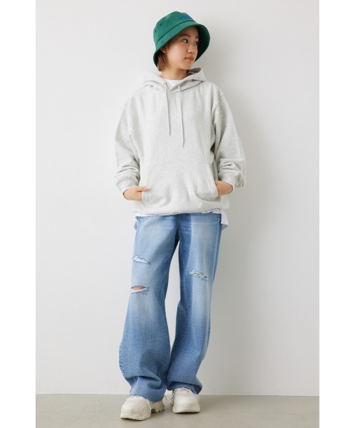 RODEO CROWNS WIDE BOWL(ロデオクラウンズワイドボウル)の「SHARE HEAVY WEIGHT パーカー(パーカー・レディース・ブルー/マスタード/ピンク/ブラック/ライトグレー・MEDIUM/LARGE)」の20枚目の写真