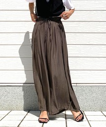 Q | ギャザーフレアパンツ(その他パンツ)