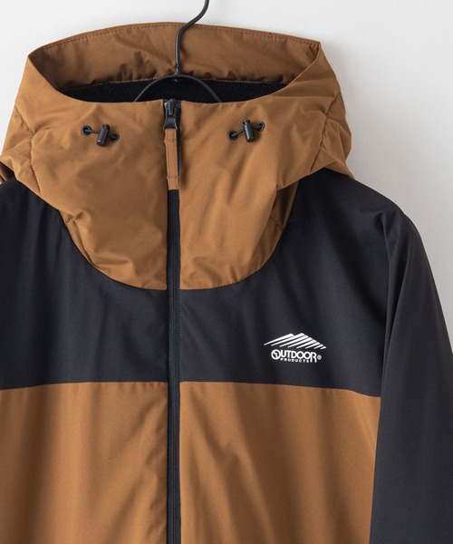 【セール】【OUTDOOR PRODUCTS/アウトドアプロダクツ】裏シャギー切り替えジャケット 裏ボア マウンテンパーカー 撥水 防風 ストレッチ 紫外線対策機能（マウンテンパーカー）｜OUTDOOR PRODUCTS（アウトドアプロダクツ）