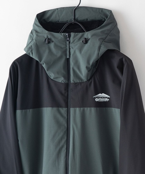 OUTDOOR PRODUCTS(アウトドアプロダクツ)の「【OUTDOOR PRODUCTS/アウトドアプロダクツ】裏シャギー切り替えジャケット 裏ボア マウンテンパーカー 撥水 防風 ストレッチ 紫外線対策機能(マウンテンパーカー・メンズ・ブラック/グレー/カーキ/ダークベージュ・MEDIUM/LARGE/X-LARGE)」の12枚目の写真