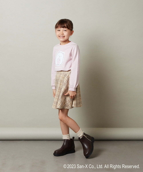 a.v.v（アーヴェヴェ）の「[100-140]【すみっコぐらし】リバーシブルスパンコール長袖Ｔシャツ（Tシャツ/カットソー・キッズ・アイボリー/ライトピンク・120/110/100/130/140）」の10枚目の写真