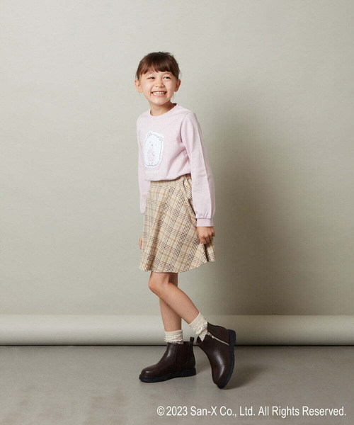 a.v.v（アーヴェヴェ）の「[100-140]【すみっコぐらし】リバーシブルスパンコール長袖Ｔシャツ（Tシャツ/カットソー・キッズ・アイボリー/ライトピンク・120/110/100/130/140）」の11枚目の写真