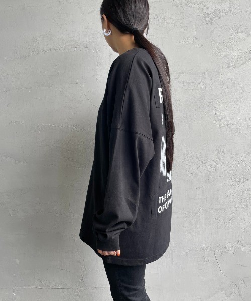 RVCA（ルーカ）の「[RVCA/ルーカ] HI SPEED FLORAL バックグラフィック ロングスリーブTシャツ（Tシャツ/カットソー・レディース・ブラック/ホワイト・L/M）」の5枚目の写真