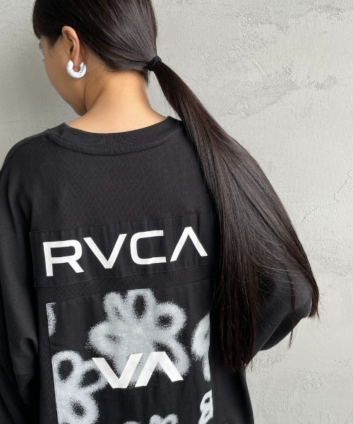 RVCA（ルーカ）の「[RVCA/ルーカ] HI SPEED FLORAL バックグラフィック ロングスリーブTシャツ（Tシャツ/カットソー・レディース・ブラック/ホワイト・L/M）」の14枚目の写真