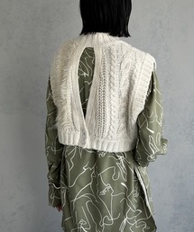 &g'aime | 【&g'aime】ケーブルシャギーニットベスト(ニット/セーター)