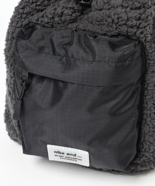 niko and...（ニコアンド）の「オリジナルポケット付きミニショルダーバッグ（ショルダーバッグ・レディース・その他1/ブラック/アイボリー・0）」の18枚目の写真