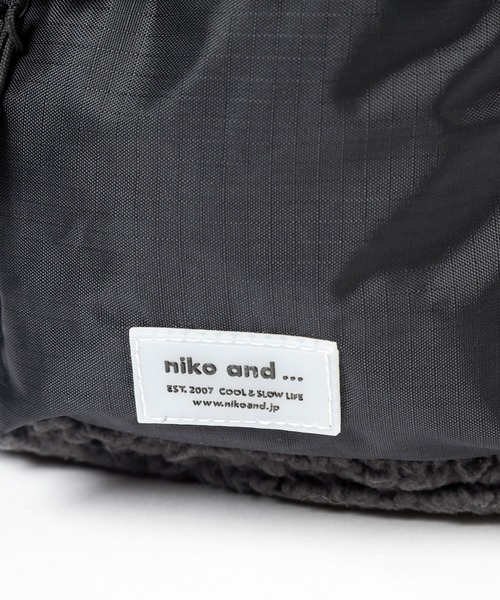 niko and...（ニコアンド）の「オリジナルポケット付きミニショルダーバッグ（ショルダーバッグ・レディース・その他1/ブラック/アイボリー・0）」の20枚目の写真