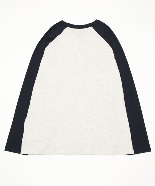 SlashDate（スラッシュデイト）の「ヴィンテージバイクラグランロンT/ビッグシルエット（Tシャツ/カットソー・メンズ・アッシュグレー/ホワイト/ベージュ・M/L/XL）」の13枚目の写真